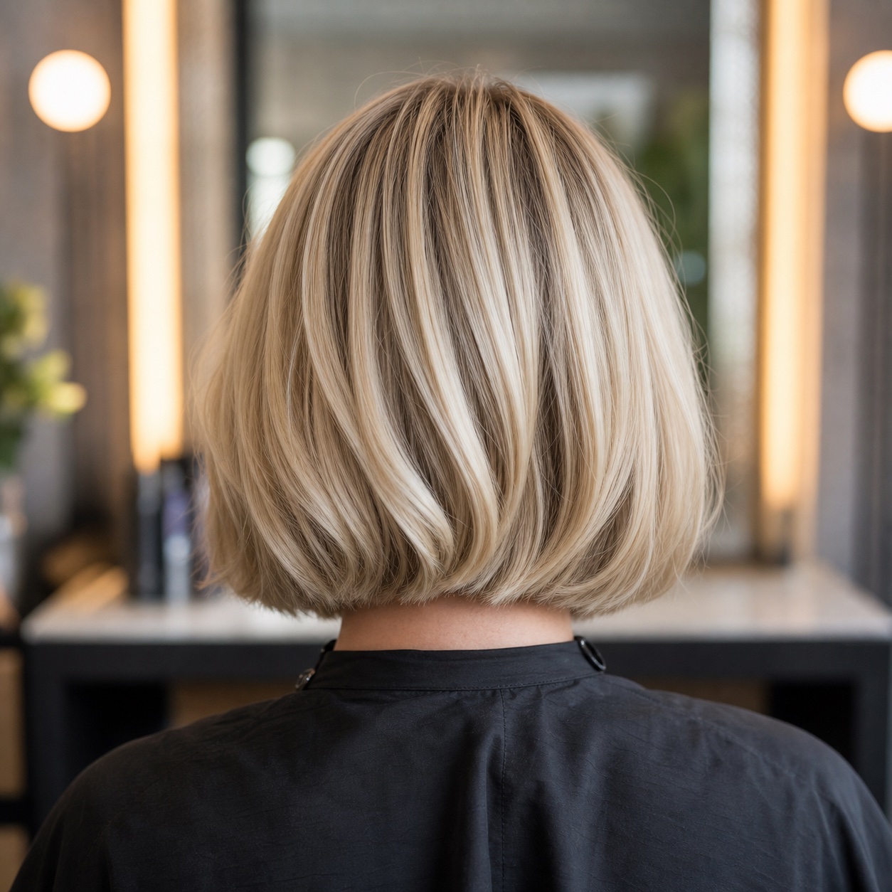 Velvet Crown Studio vanilla blonde bob