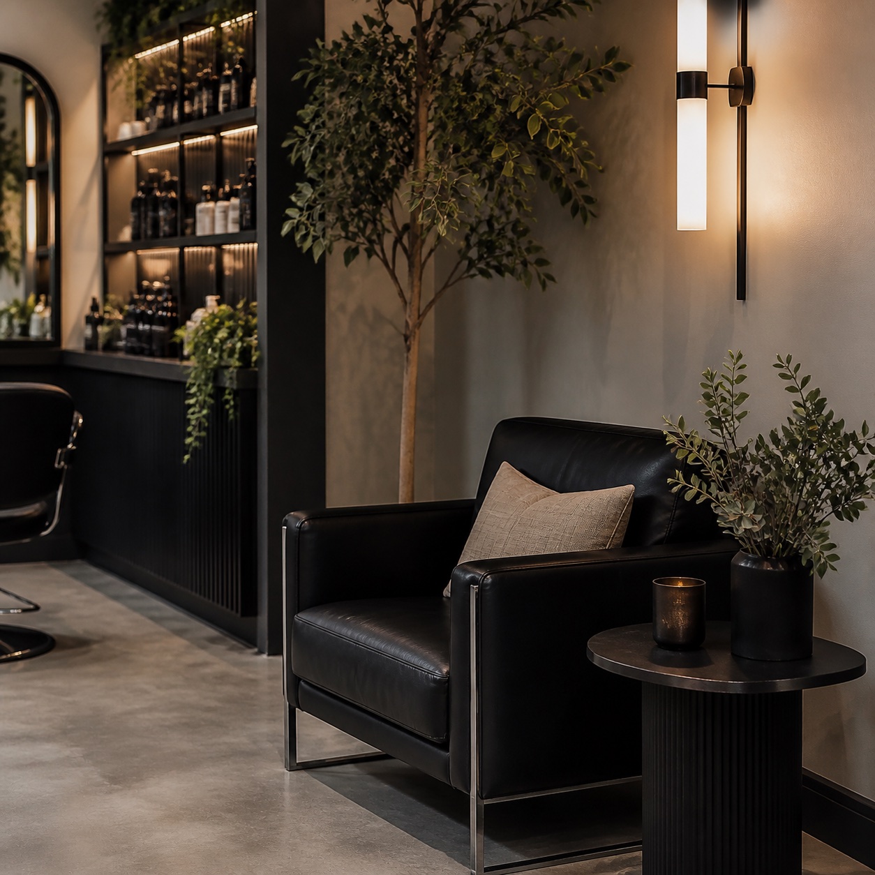 Velvet Crown Studio salon lounge